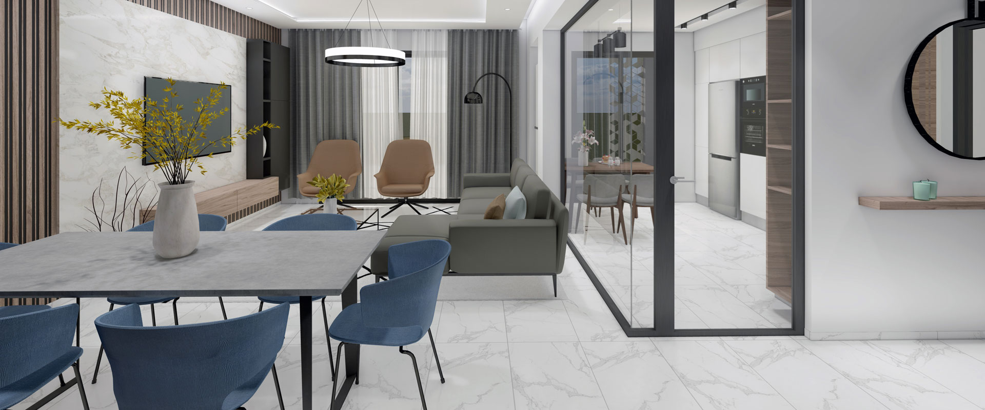 Appartements modernes agréables à vivre