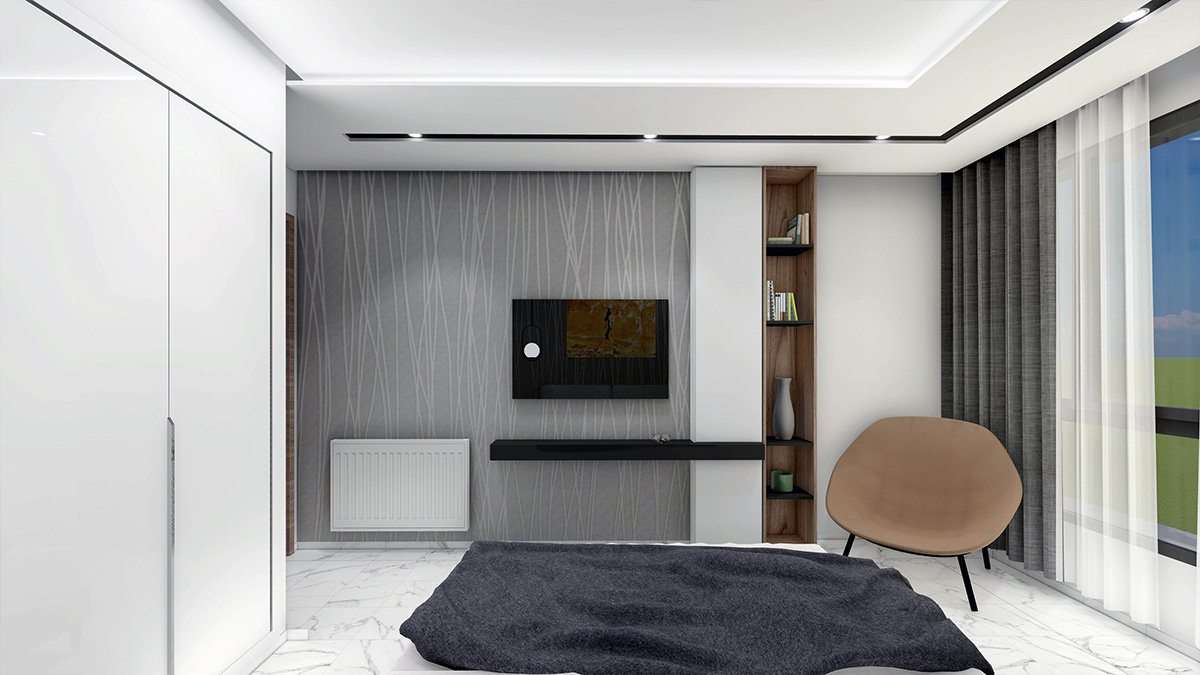 Appartement s+2 aux jardins de Carthage